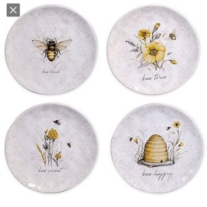 Certified International Sweet as a Bee Salad Plates (New not in box)